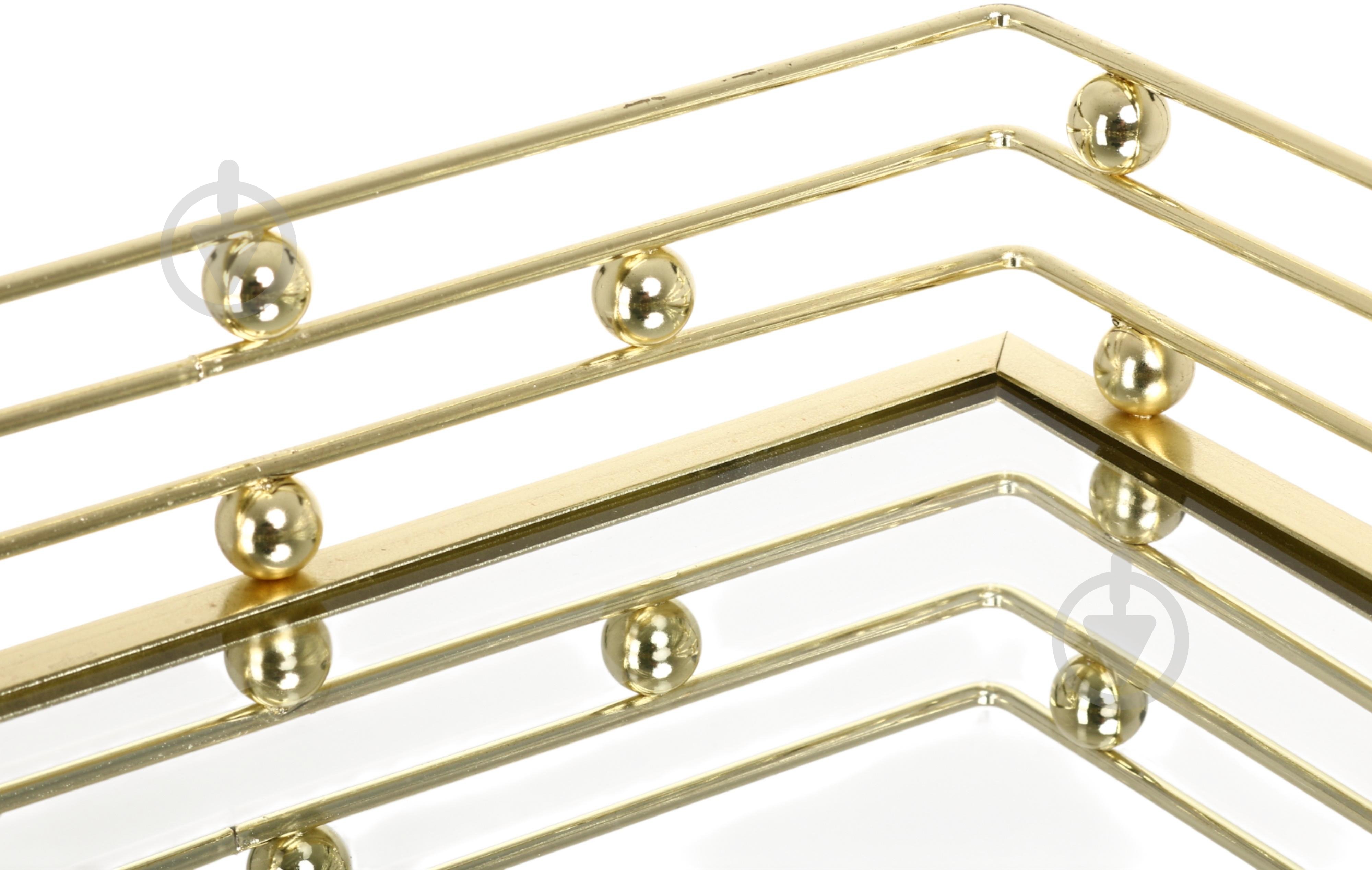 Поднос декоративный Sensio Luxtray 40х30х6 см золотой - фото 3