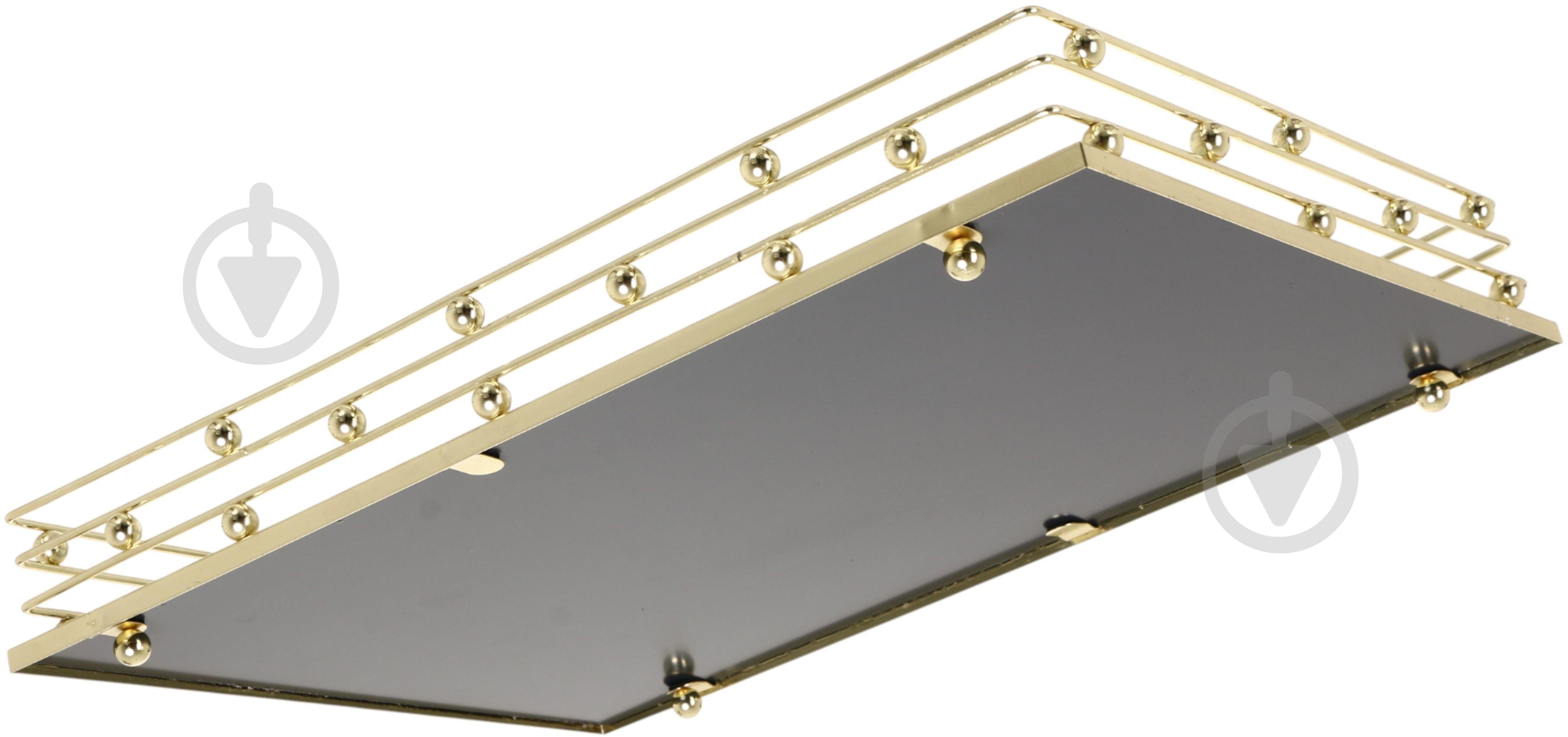 Поднос декоративный Sensio Luxtray 40х30х6 см золотой - фото 4