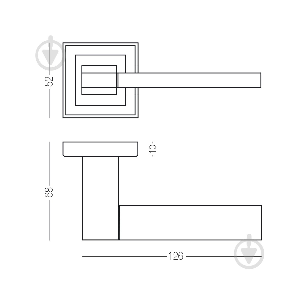 Комплект WC Linde A-2008 SN/CP-4 WC 96 мм матовий нікель/полірований хром без петель - фото 2 Комплект WC Linde A-2008 SN/CP-4 WC 96 мм матовий нікель/полірований хром без петель - фото 2