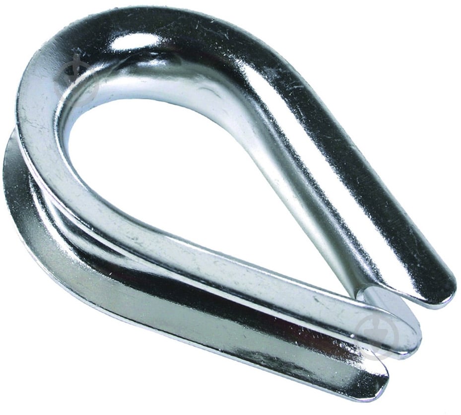 Коуш для стальних канатов 6 мм сталь 2 шт. - фото 1