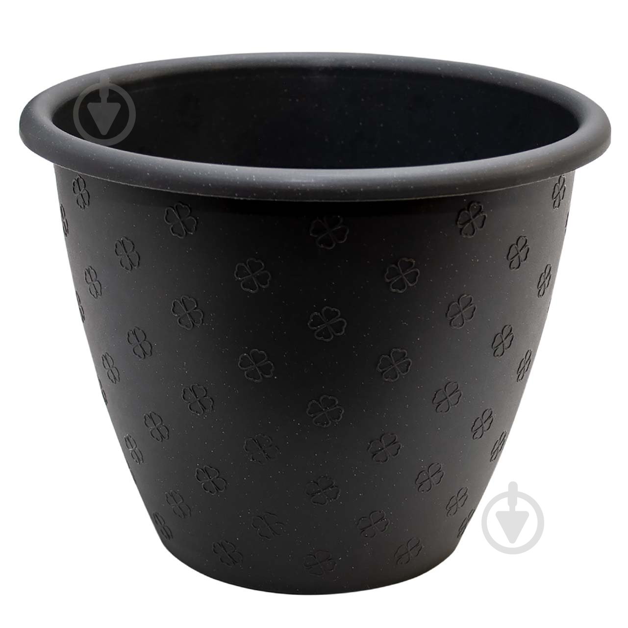 Вазон пластиковий Верона D15х11,5 см круглий граніт 1,1 л Алеана - фото 1 Вазон пластиковий Верона D15х11,5 см круглий граніт 1,1 л Алеана - фото 1