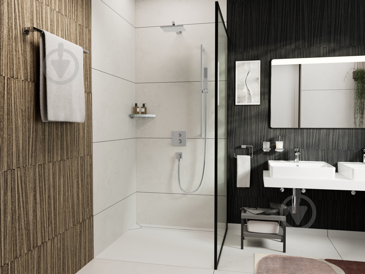 Тримач для душу Hansgrohe VERNIS SHAPE верхній 24см - фото 4
