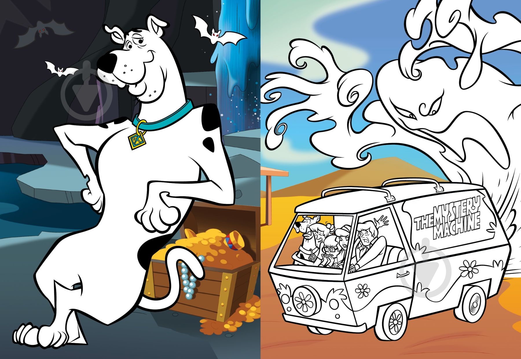 Раскраска со стикерами Scooby-Doo ©Warner Bros. Ideyka - фото 3