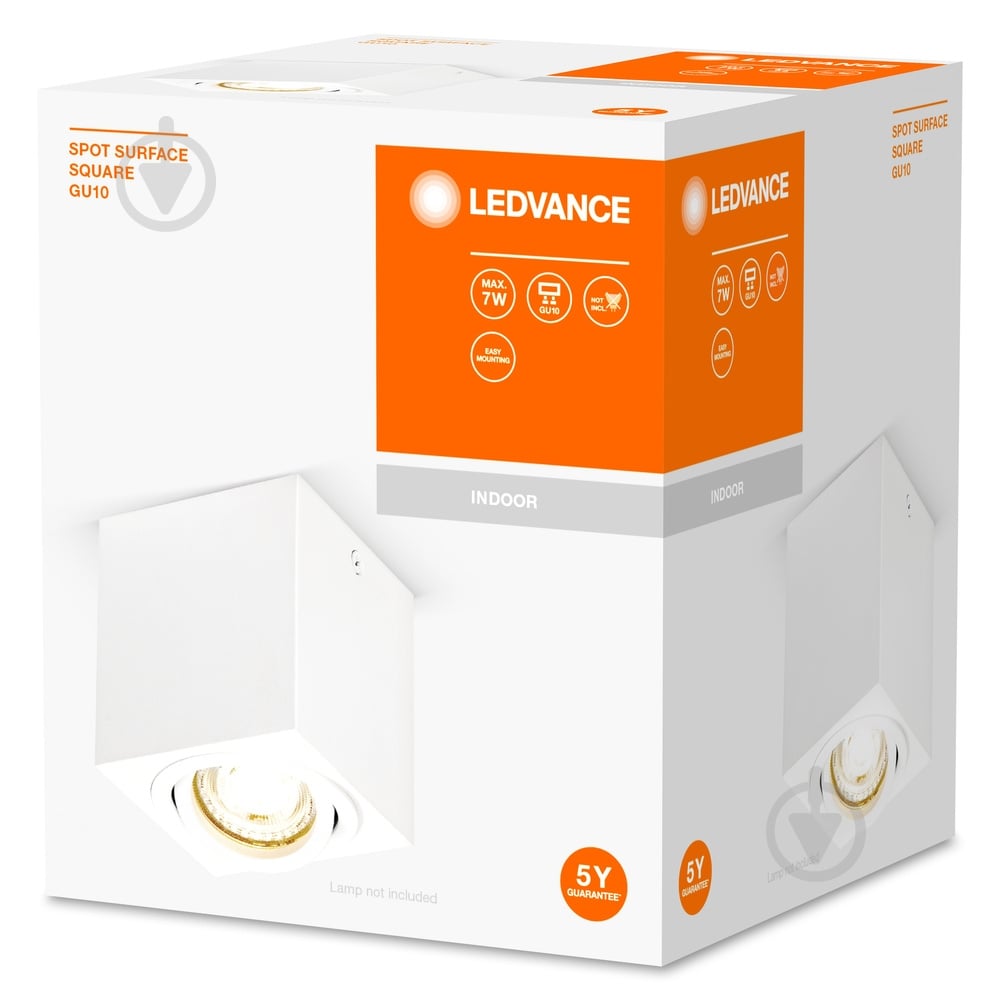 Светильник точечный Ledvance Spot Surface Square WT 220 Вт GU10 белый - фото 2