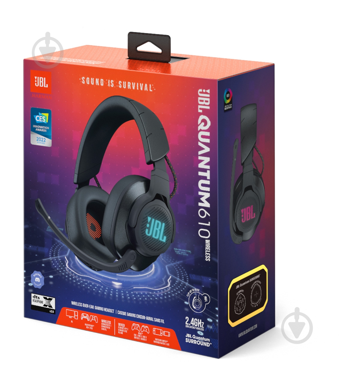 Гарнитура игровая JBL Quantum 610 Wireless black (JBLQUANTUM610BLK) - фото 7