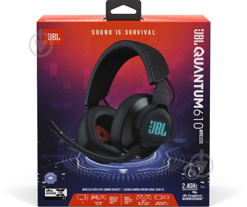 Гарнитура игровая JBL Quantum 610 Wireless black (JBLQUANTUM610BLK) - фото 15