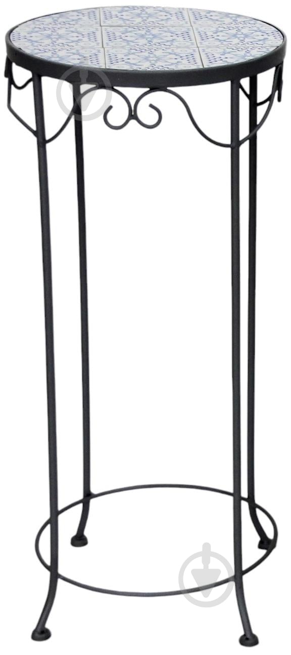 Подставка для цветов одинарная металл мозаика круг L JF200171-1 300x680 см голубой - фото 1 Подставка для цветов одинарная металл мозаика круг L JF200171-1 300x680 см голубой - фото 1