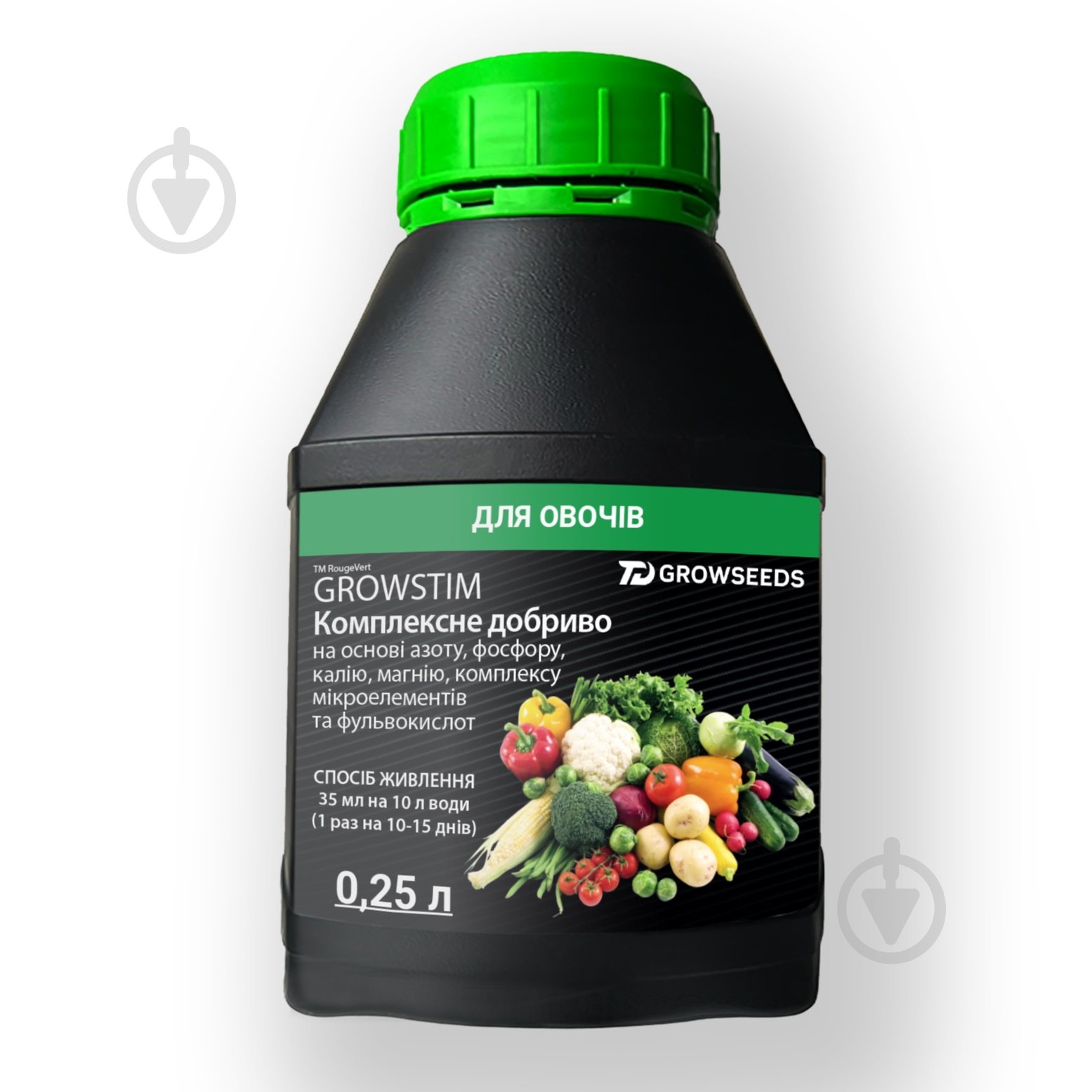 Добриво Growstim Rougevert для овочів 0,25 л - фото 1
