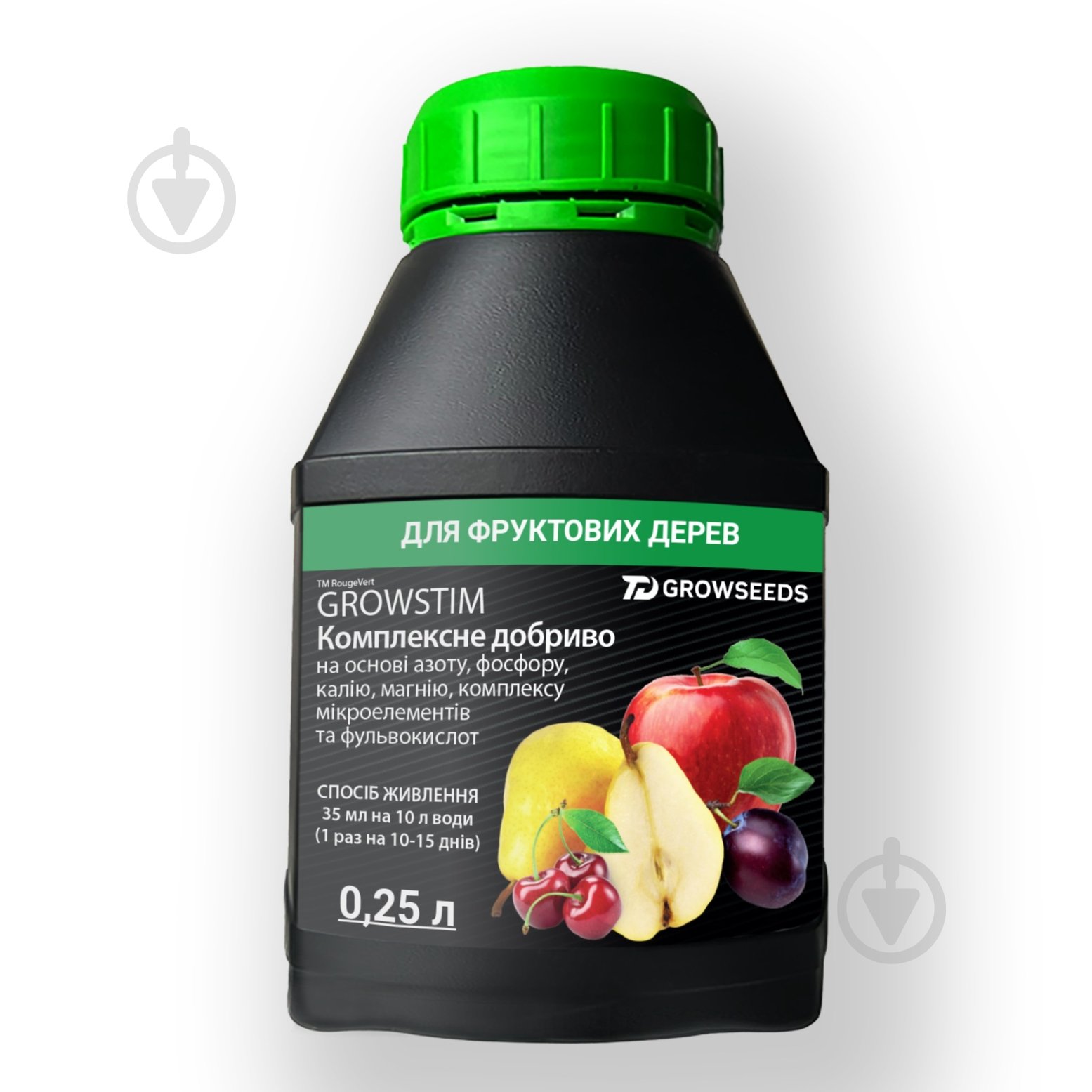 Удобрение Growstim Rougevert для фруктовых деревьев 0.25 л - фото 1