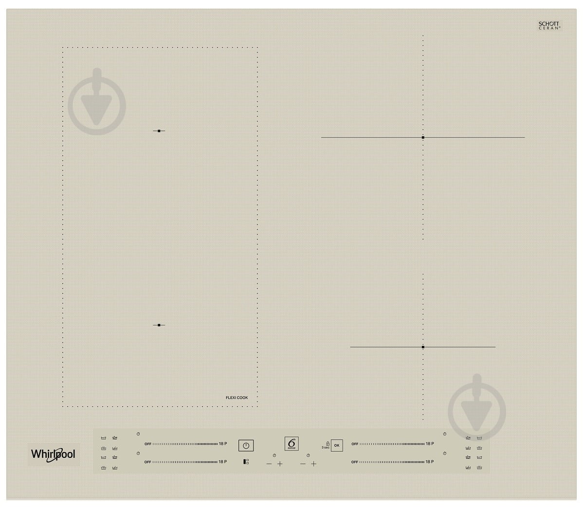 Варочная поверхность индукционная Whirlpool WL S2760 BF/S - фото 1