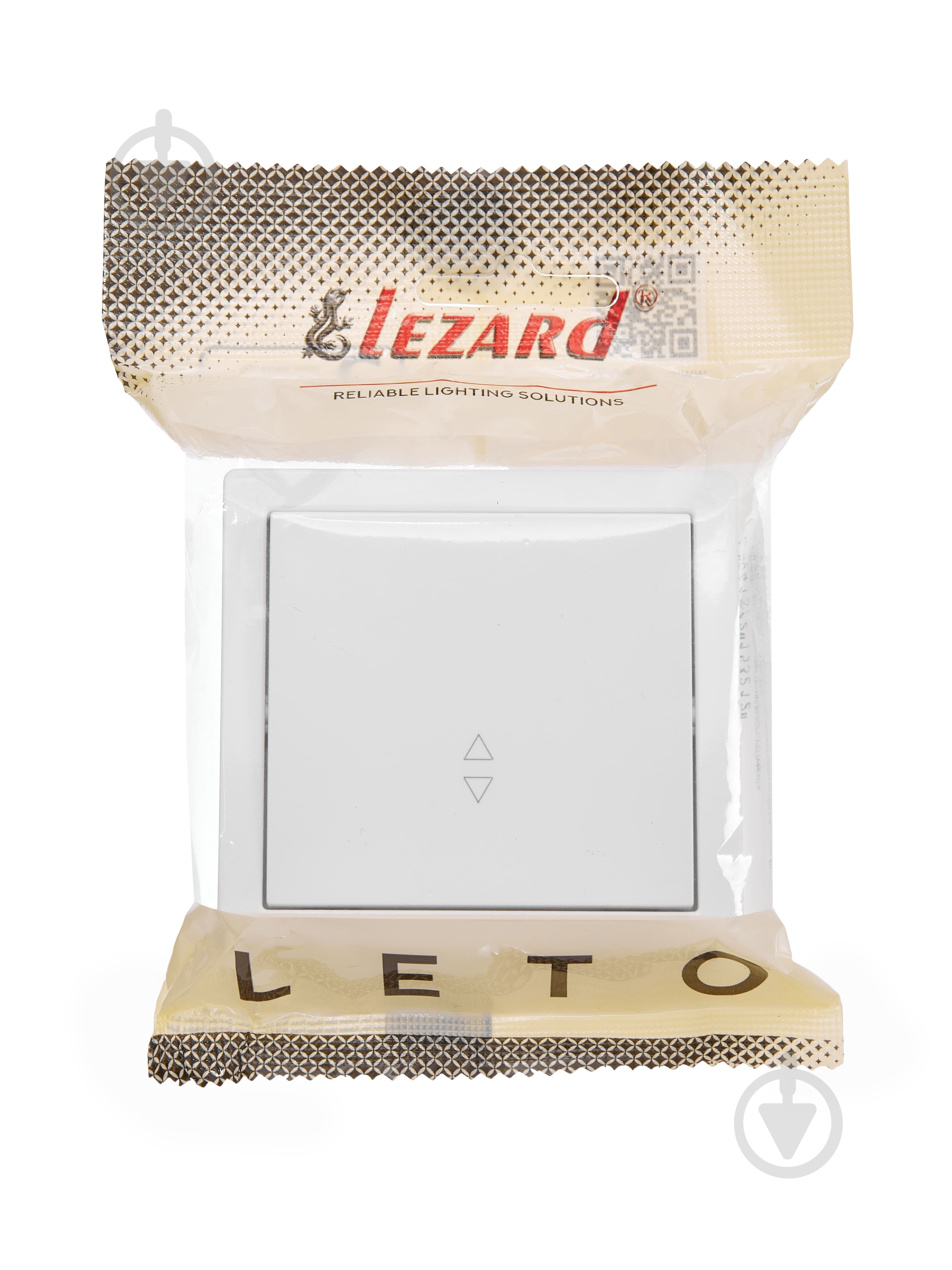 Вимикач прохідний одноклавішний Lezard LETO без підсвітки білий 752-0200-105 - фото 4