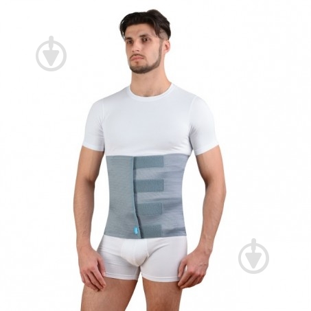 Бандаж для живота послеоперационный и послеродовой эластичный (широкий) Алком 2023 р. 5 серый - фото 1 Бандаж для живота послеоперационный и послеродовой эластичный (широкий) Алком 2023 р. 5 серый - фото 1