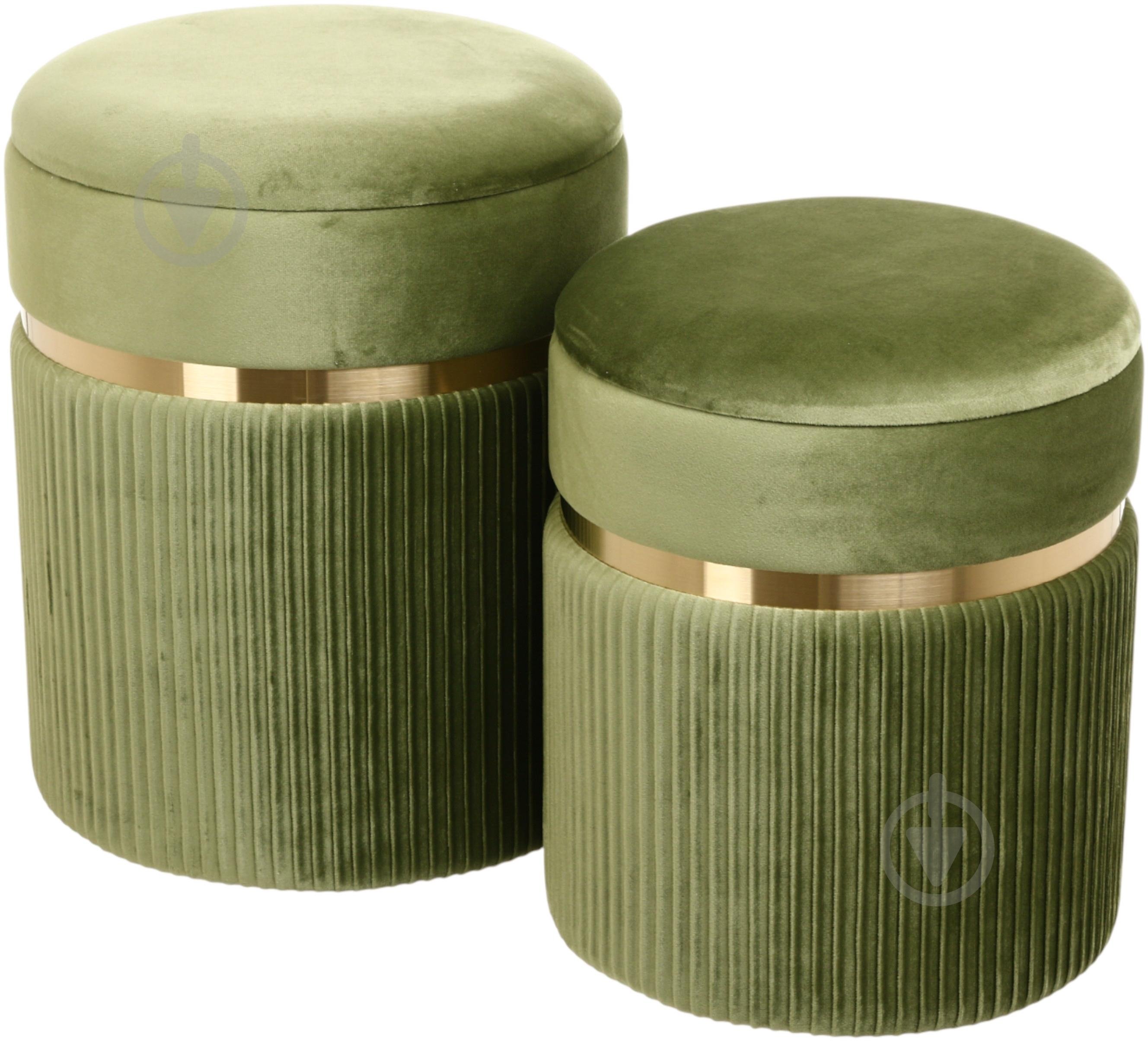 Сундук-пуф Sensio для хранения Bernard 360х440х360 мм зеленый (VWF19B352VA-24B) - фото 5 Сундук-пуф Sensio для хранения Bernard 360х440х360 мм зеленый (VWF19B352VA-24B) - фото 5