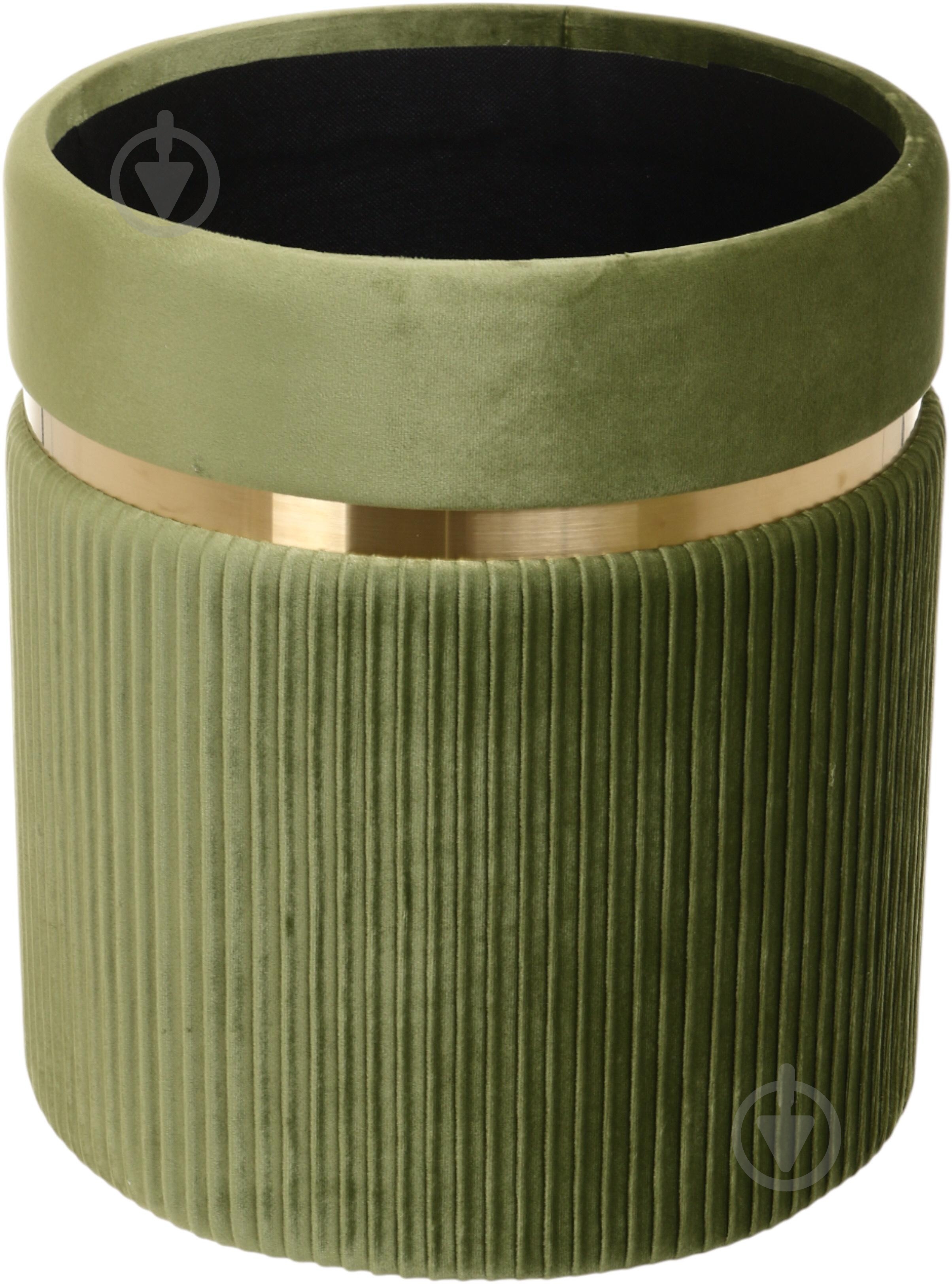 Сундук-пуф Sensio для хранения Bernard 360х440х360 мм зеленый (VWF19B352VA-24B) - фото 2 Сундук-пуф Sensio для хранения Bernard 360х440х360 мм зеленый (VWF19B352VA-24B) - фото 2