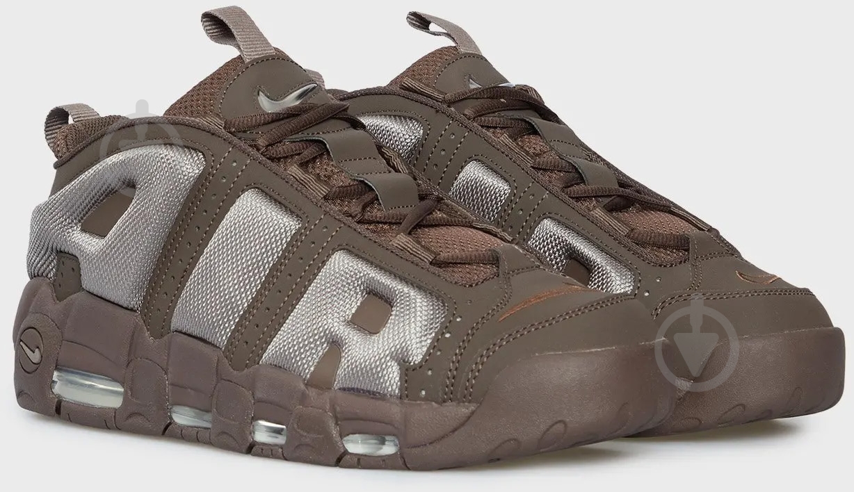 Кроссовки мужские демисезонные Nike AIR MORE UPTEMPO LOW FZ3055-200 р.45,5 коричневые - фото 3