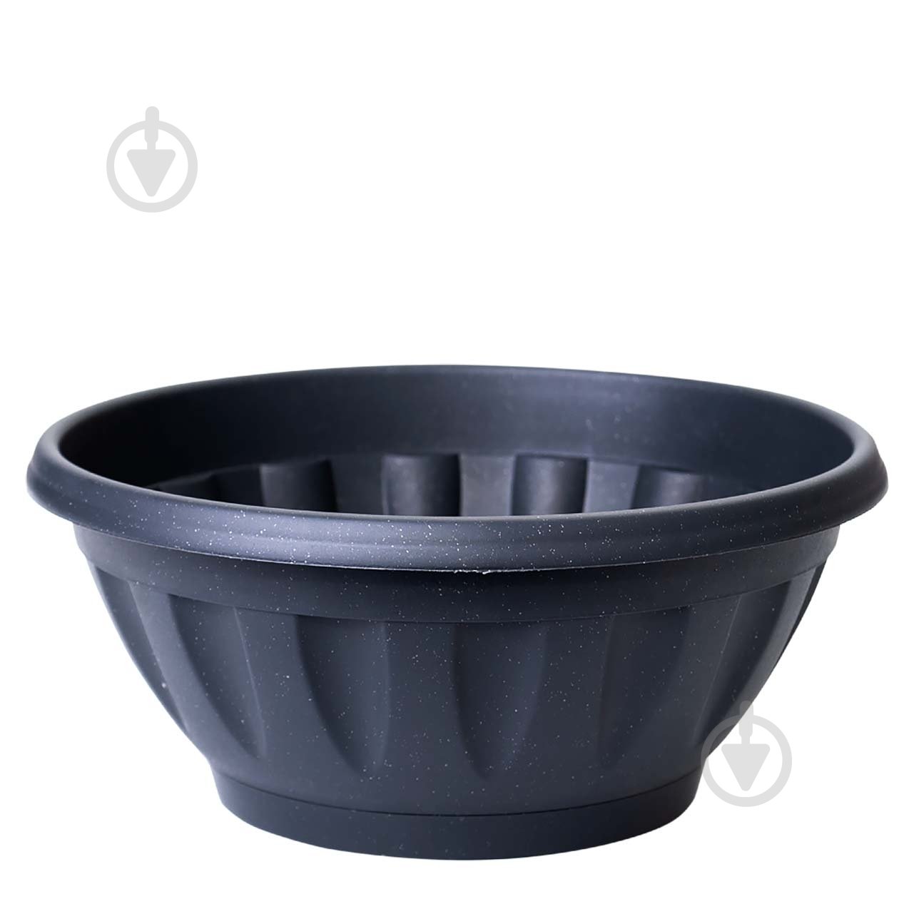 Вазон пластиковый Жанна с подставкой 28х13 см круглый гранит 4,5 л Алеана - фото 1 Вазон пластиковый Жанна с подставкой 28х13 см круглый гранит 4,5 л Алеана - фото 1