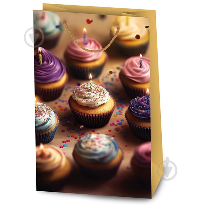 Пакет подарочный LL-1 1328 кексы - фото 1 Пакет подарочный LL-1 1328 кексы - фото 1