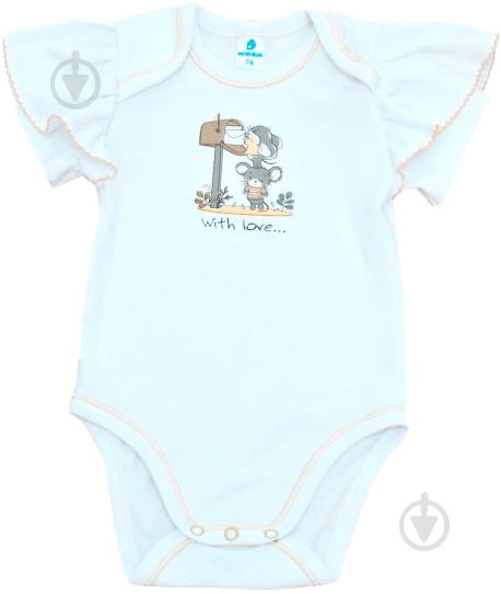 Боди для девочки Minikin р.86 белый с рисунком 22040386 - фото 1