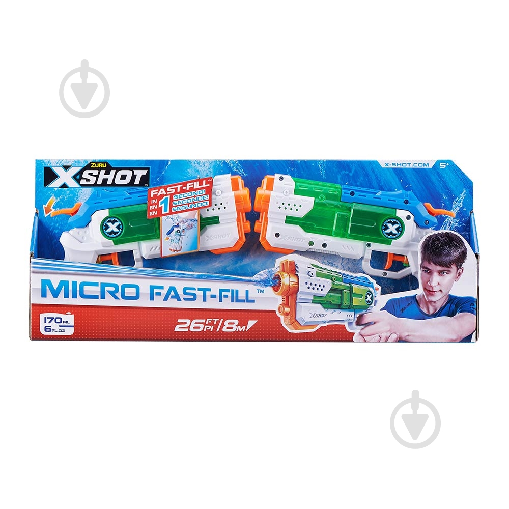 Водна зброя Zuru X-Shot Micro fast fill 56244R - фото 1