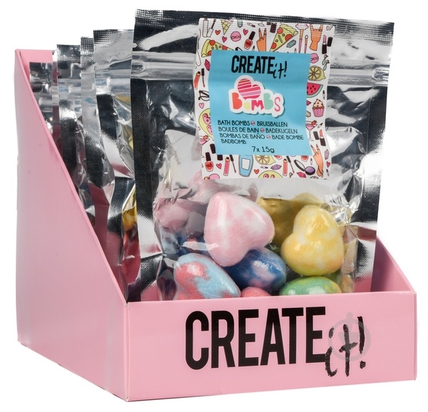 Набор CREATE IT! Бомбочки мини-сердечки 7 шт. 128 г (6789289) - фото 2