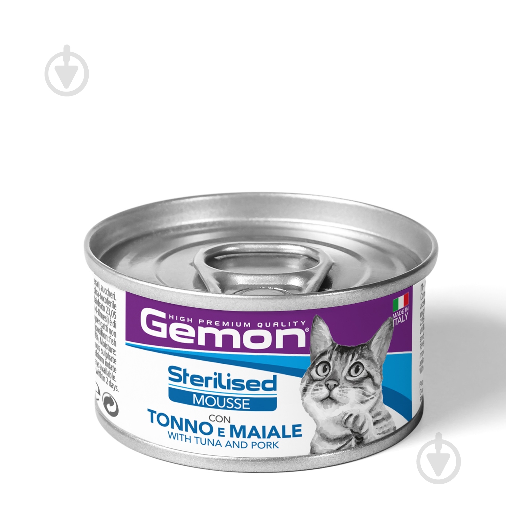 Корм вологий GEMON Sterilised, тунeць та свинина 80 г - фото 1