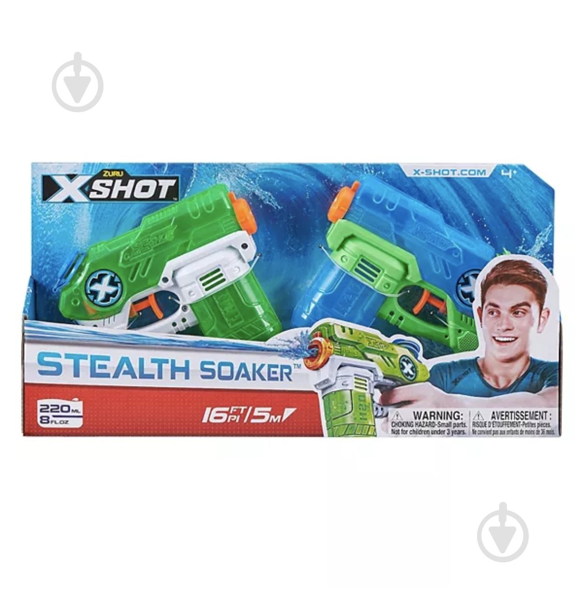 Бластер водяний Zuru X-Shot Warfare 2 Pack Stealth Soakers 01227R - фото 1