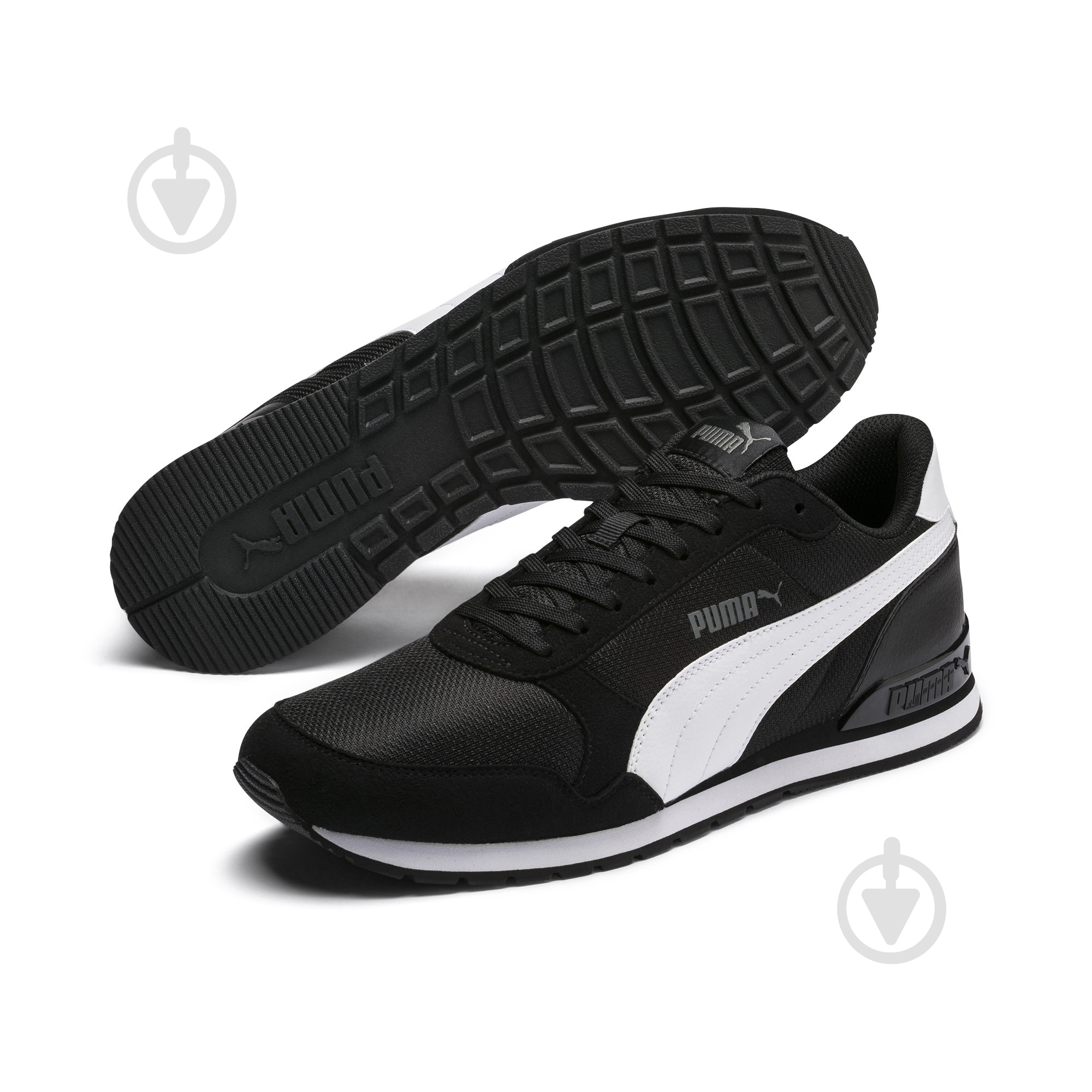 Кросівки чоловічі демісезонні Puma ST Runner v2 Mesh 36681105 р.40,5 чорні - фото 2