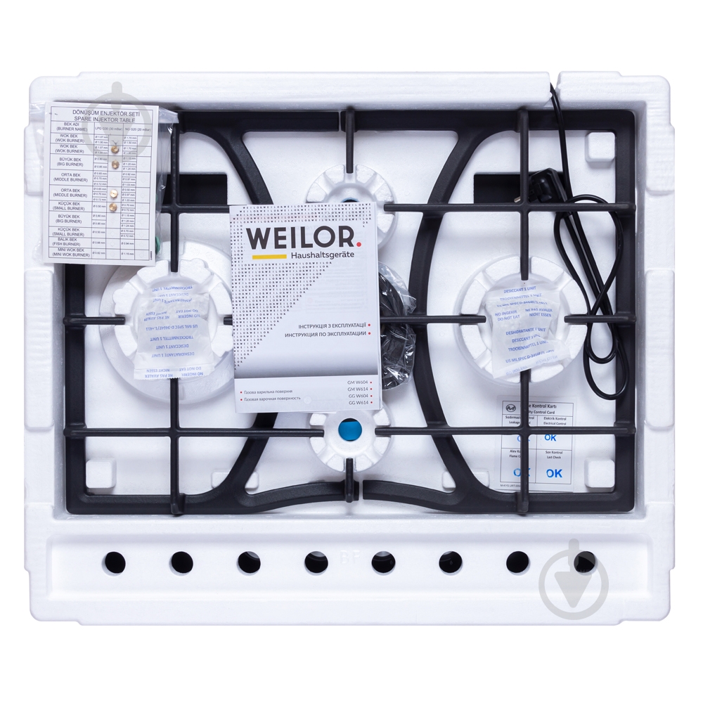 Варочная поверхность газовая WEILOR GM W614 BL - фото 12