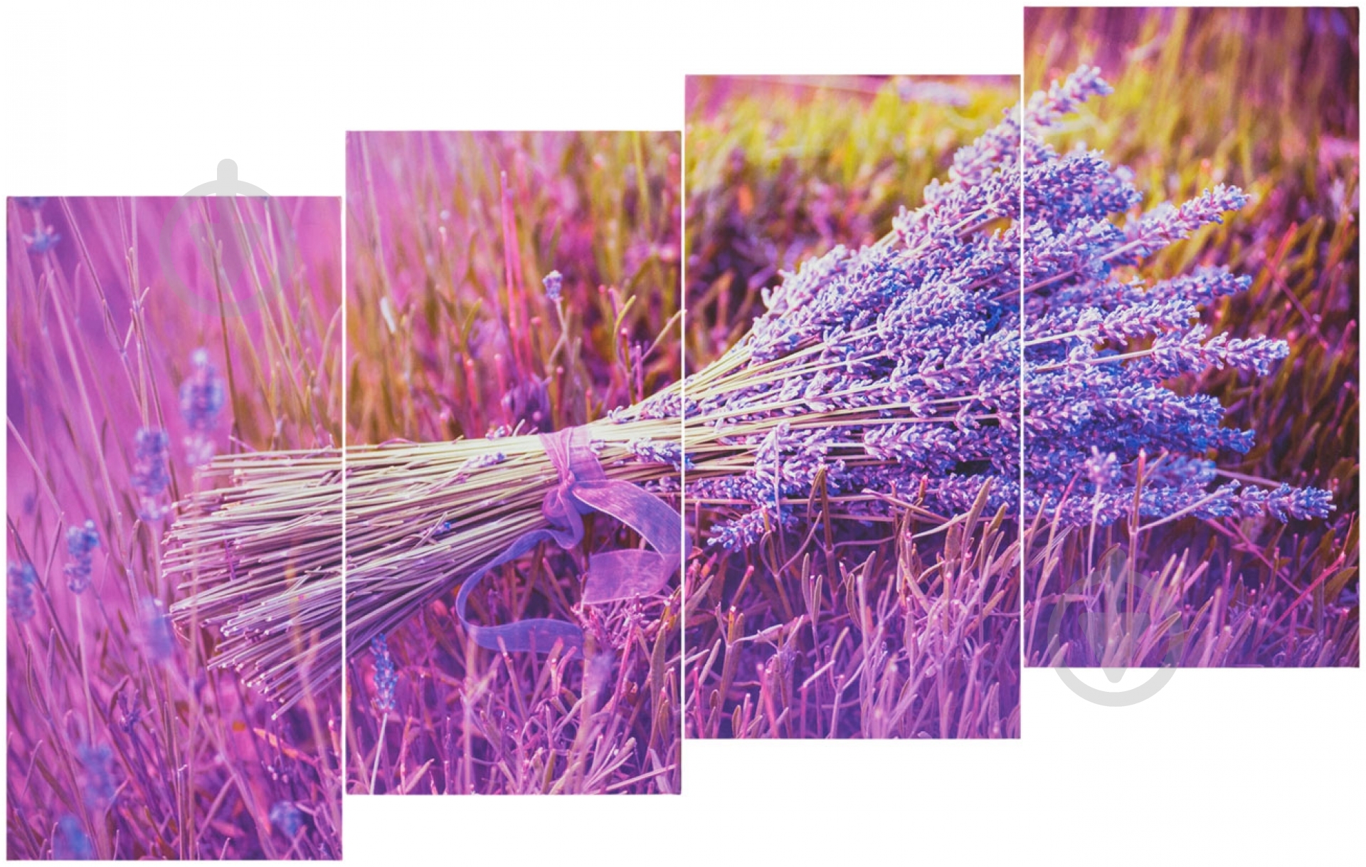 Картина модульная 4 части Лаванда 25x50 см Eclipse МК009 - фото 1 Картина модульная 4 части Лаванда 25x50 см Eclipse МК009 - фото 1