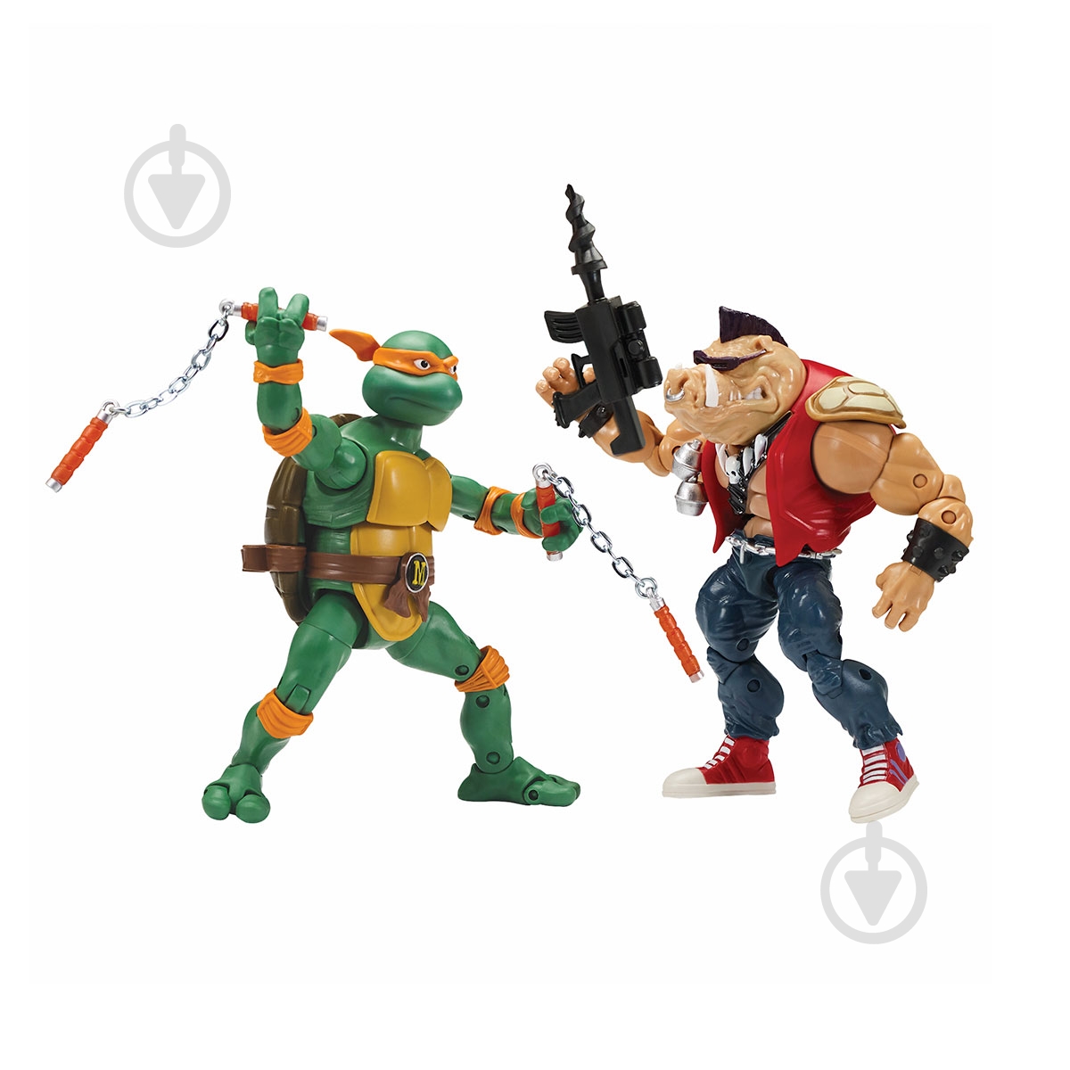 Фигурка TMNT Микеланджело против Бибопа 81277 - фото 1 Фигурка TMNT Микеланджело против Бибопа 81277 - фото 1
