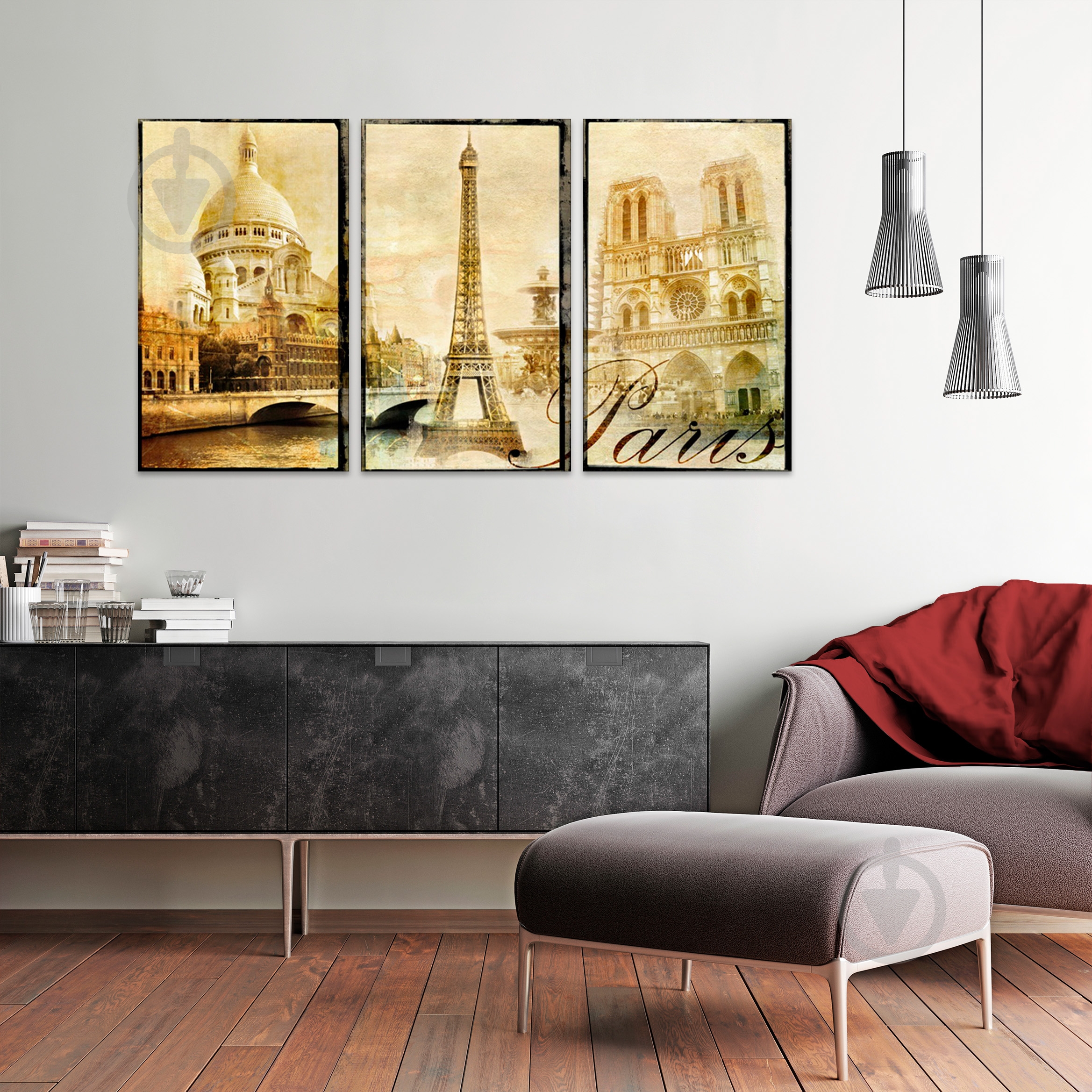 Картина модульная 3 части Париж ретро (30х50см, 30х50см, 30х50см)МК060 Eclipse МК060 - фото 2 Картина модульная 3 части Париж ретро (30х50см, 30х50см, 30х50см)МК060 Eclipse МК060 - фото 2