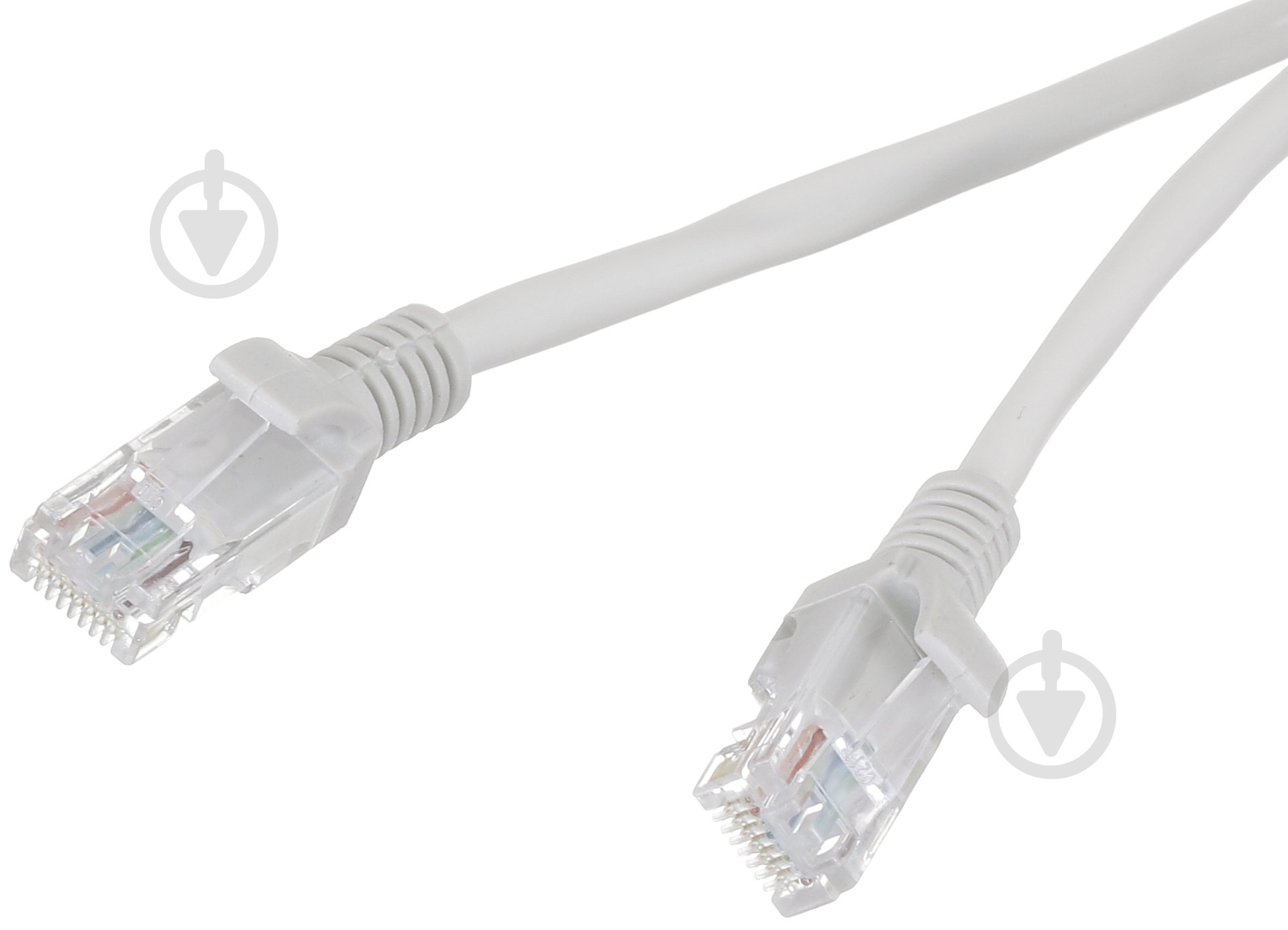 Патч-корд ЕМТ RJ-45-RJ-45 2 м серый (4-0202У) UTP cat.5e - фото 1