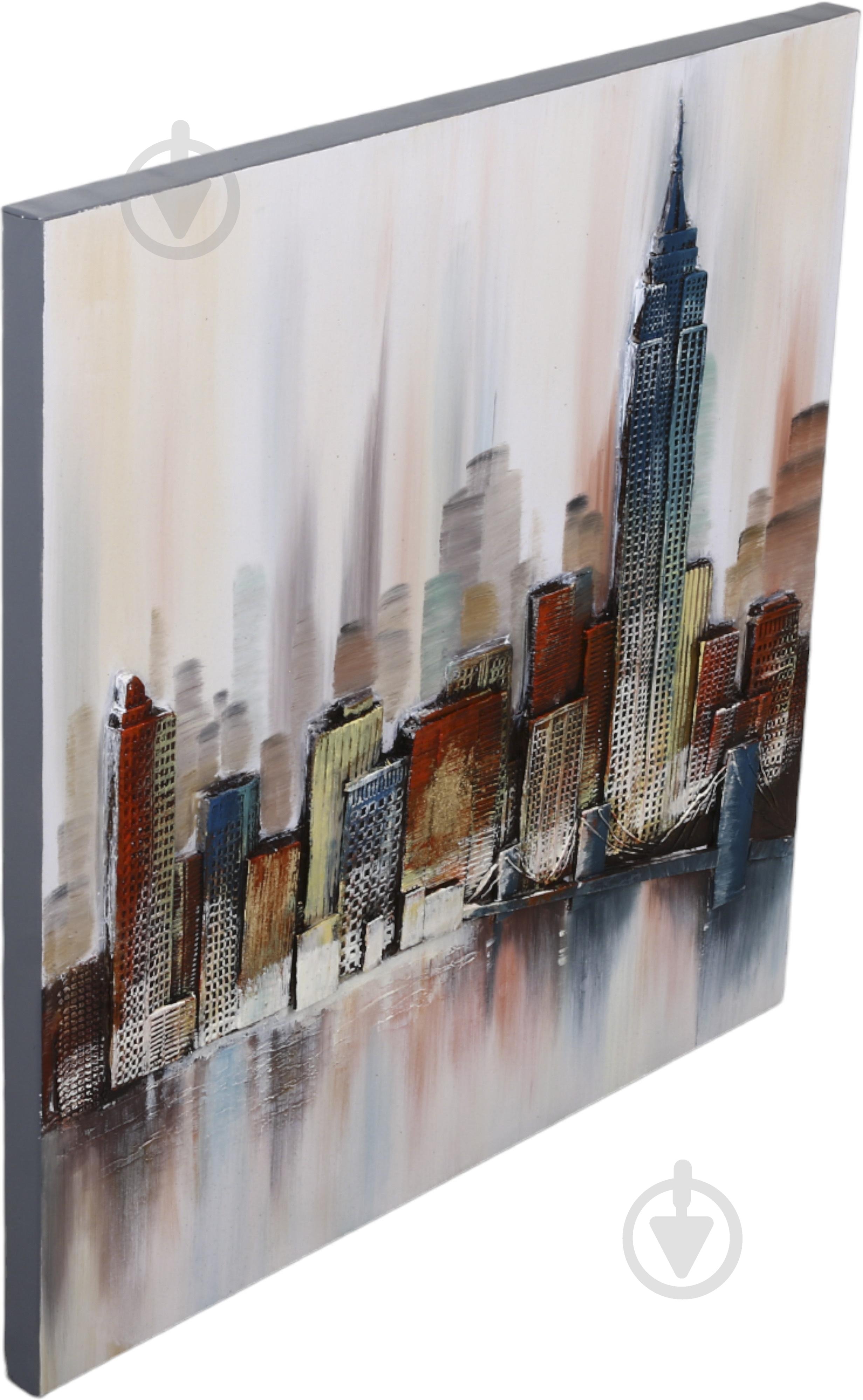 Картина ручной работы Empire State рельефный рисунок 80x80 см Sensio F552A - фото 2