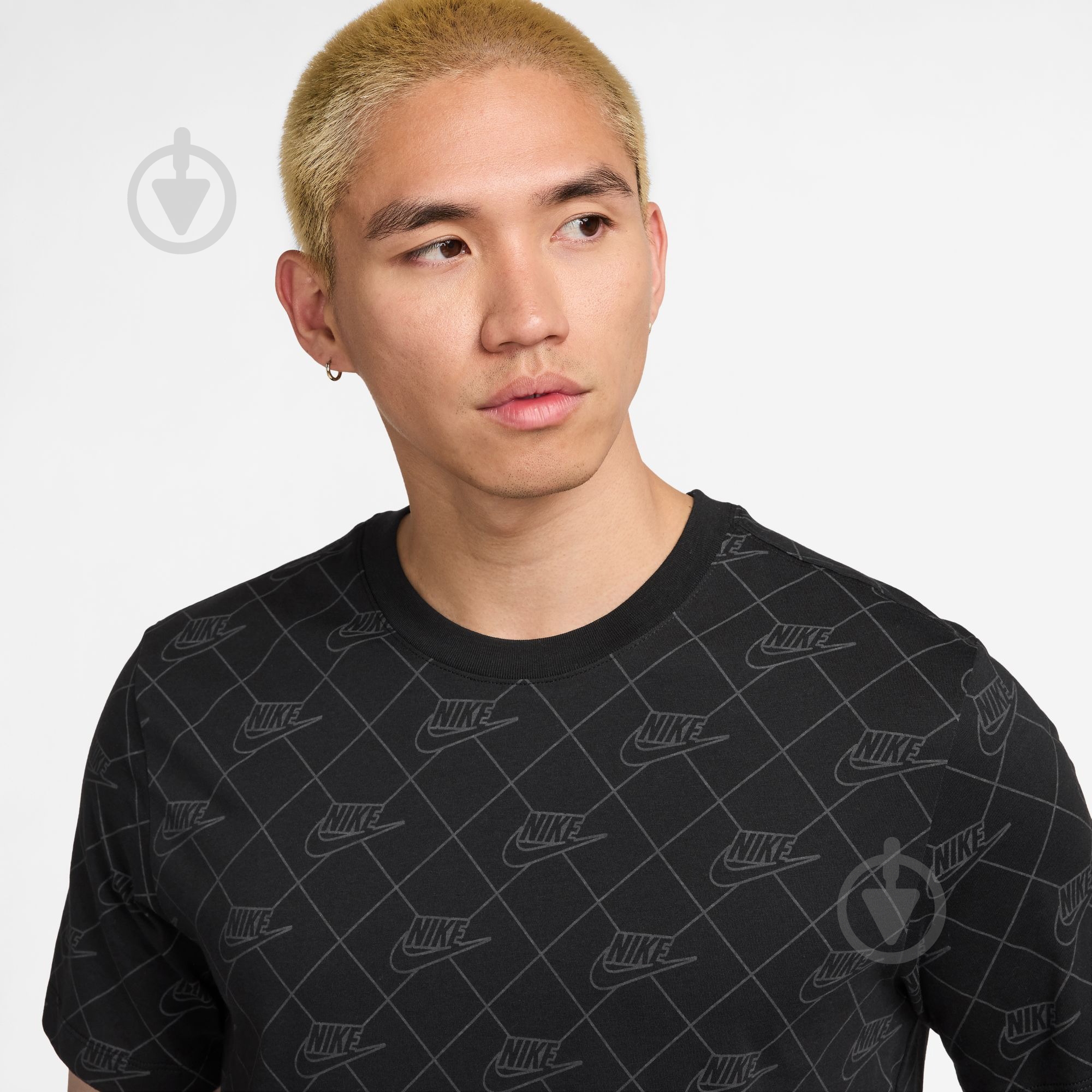 Футболка Nike M NSW TEE AOP SSNL Club HQ9169-010 р.L чорний - фото 3