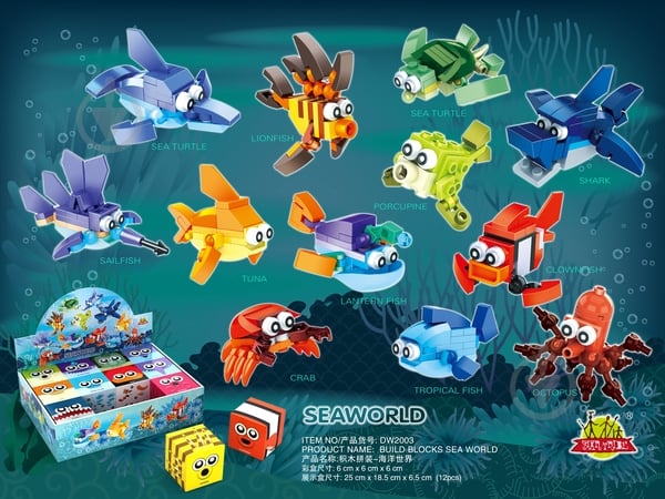 Конструктор Mini Blocks Подводный мир в ассортименте 6773670 - фото 1