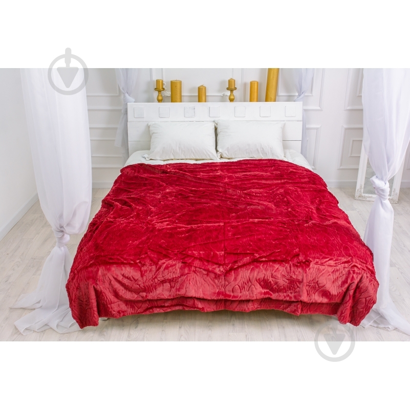 Плед №1005 Damask 180x200 см red MirSon - фото 1 Плед №1005 Damask 180x200 см red MirSon - фото 1