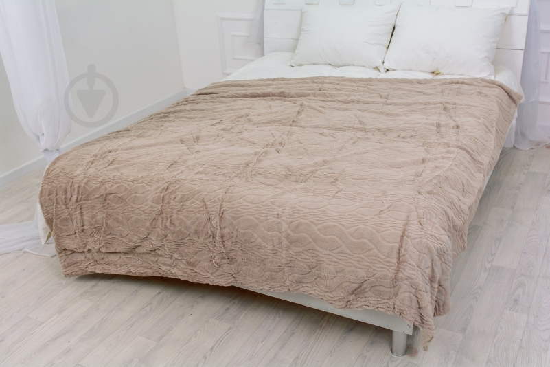 Плед №1006 Damask 150x200 см creamy MirSon - фото 2