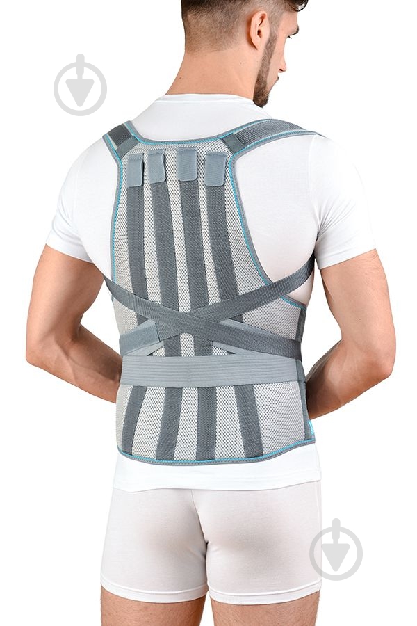 Корректор осанки ортопедический Алком 1070 р. 5 серый - фото 1 Корректор осанки ортопедический Алком 1070 р. 5 серый - фото 1