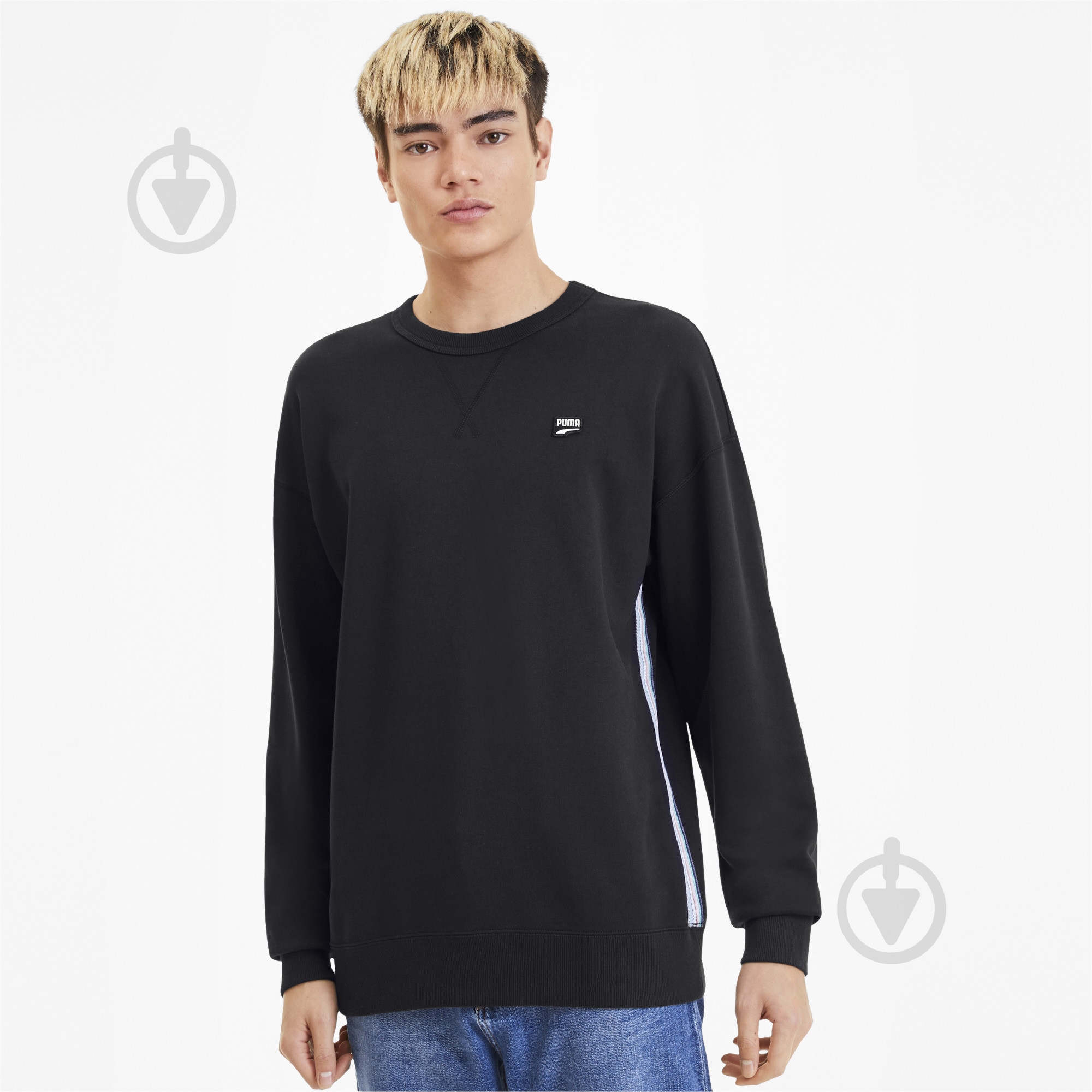 Свитшот Puma Downtown Crew 59636801 р. M черный - фото 1