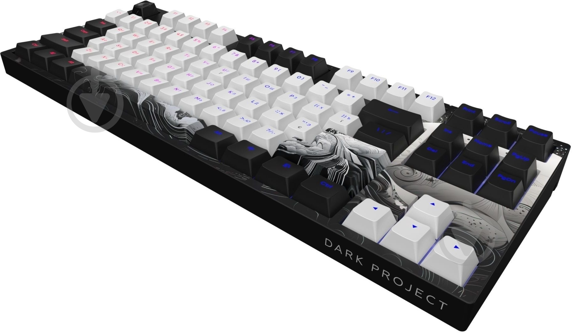 Клавіатура Dark Project 87 Ink - RGB UA (DPP87_GSH_INK_ANSI_UA) black/white - фото 4