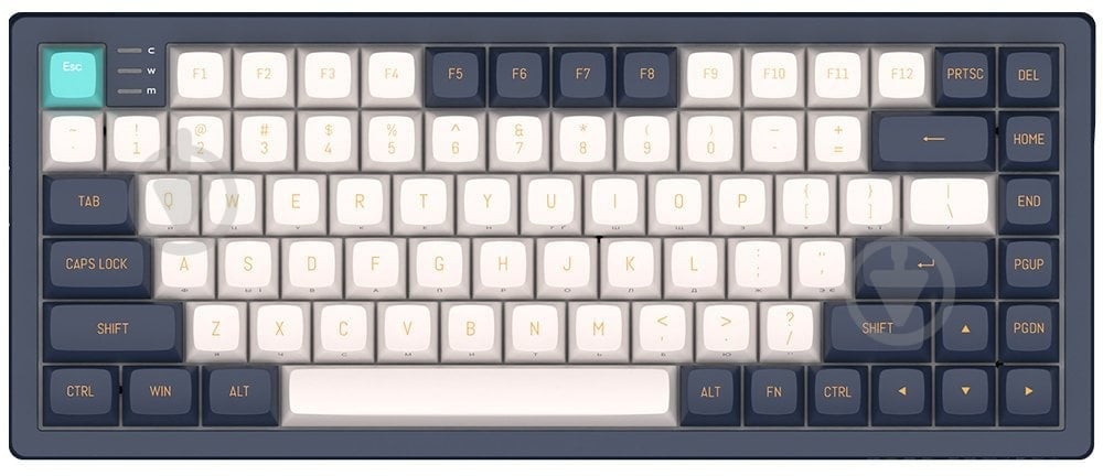 Клавіатура Dark Project KD83A (DPP83_GSH_NAVY_ANSI_UA) ivory/navy blue - фото 1