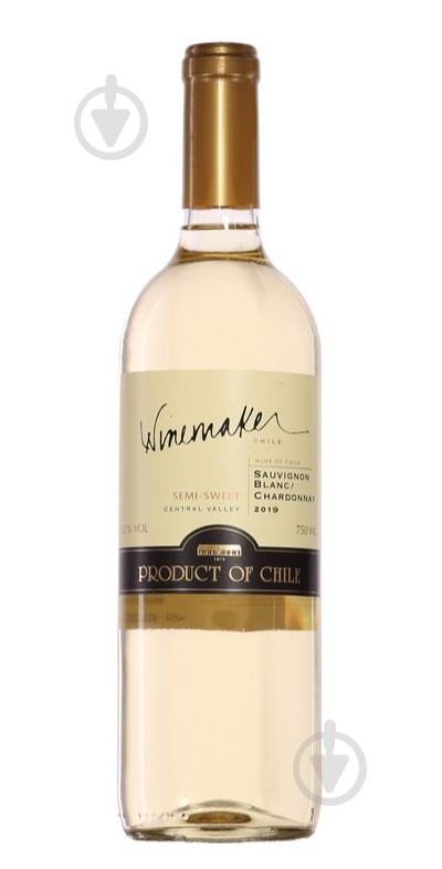 Вино WineMaker Совіньон Блан Шардоне біле напівсолодке 0,75 л - фото 1