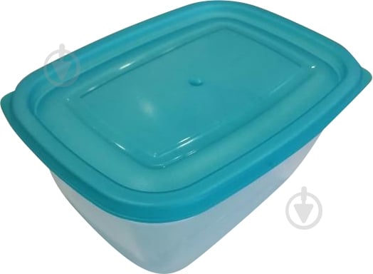 Контейнер для пищевых продуктов с крышкой Banquet бирюзовый 0,95 л - фото 1
