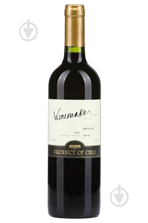 Вино WineMaker Мерло красное сухое 0,75 л - фото 1 Вино WineMaker Мерло красное сухое 0,75 л - фото 1