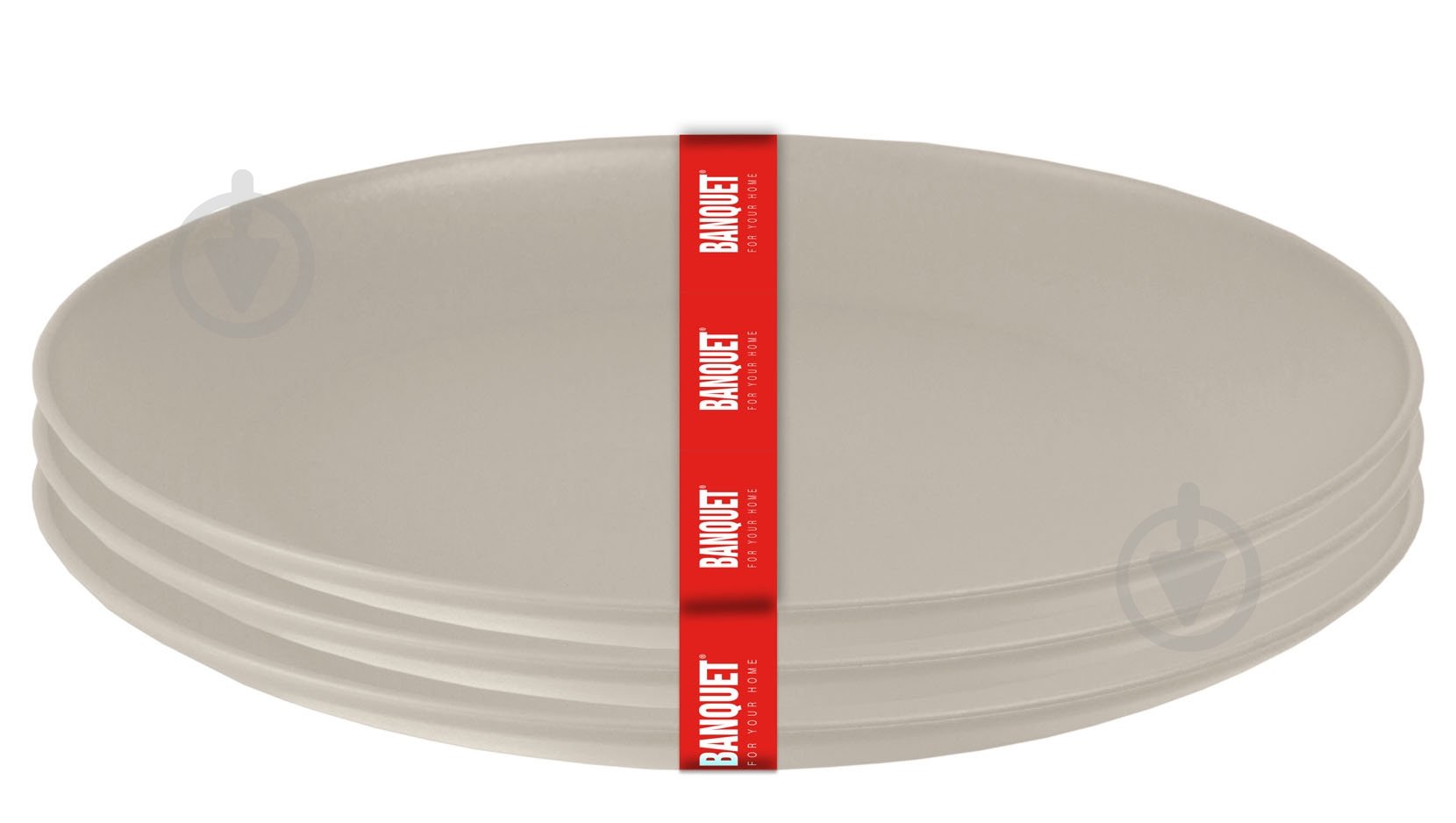 Набор тарелок обеденных Banquet Culinaria Brown 23,5 см 3 шт. - фото 1