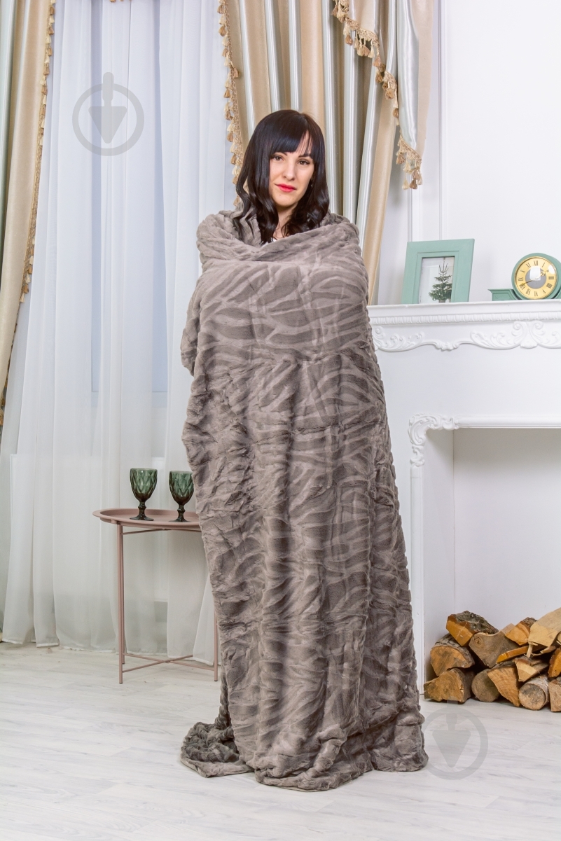 Плед №1011 Aurora 200x230 см Graphite MirSon - фото 6