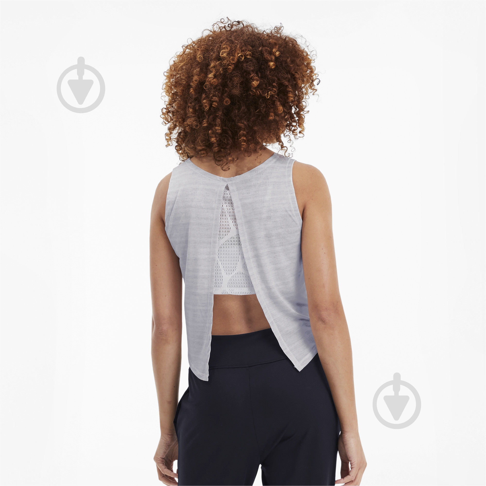 Майка Puma Studio Crop Lace Tank 51891503 р.L бежевий - фото 4