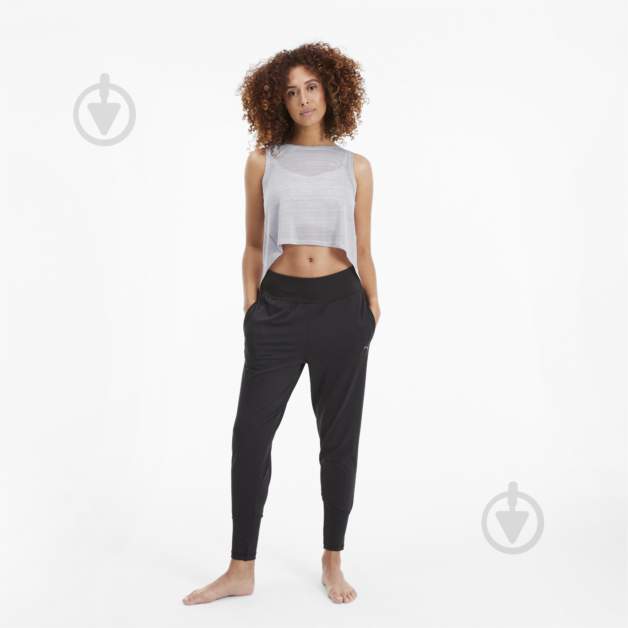 Майка Puma Studio Crop Lace Tank 51891503 р.L бежевий - фото 5