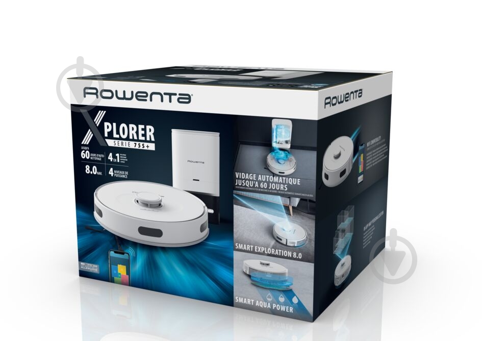 Робот-пылесос Rowenta X-PLORER Serie 75 S+ RR8587WH white - фото 24 Робот-пылесос Rowenta X-PLORER Serie 75 S+ RR8587WH white - фото 24