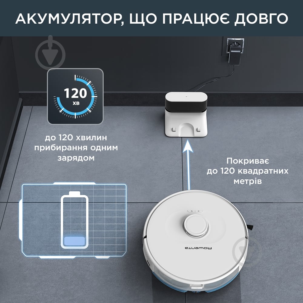 Робот-пылесос Rowenta X-PLORER Serie 75 S+ RR8587WH white - фото 11 Робот-пылесос Rowenta X-PLORER Serie 75 S+ RR8587WH white - фото 11